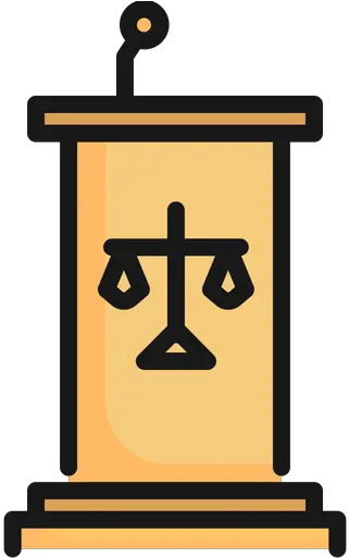  Podium Icon Of Colored Outline Style Podium Court Png Podium Png