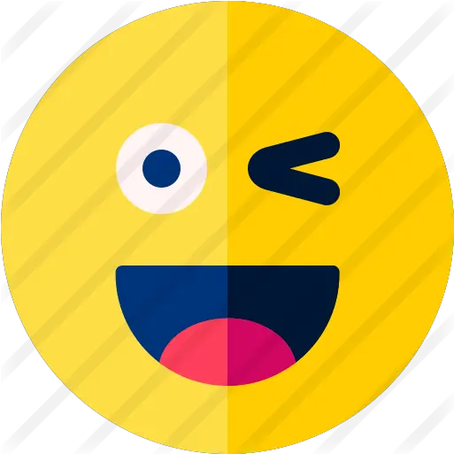  Winking Free Smileys Icons Happy Png Wink Emoji Transparent