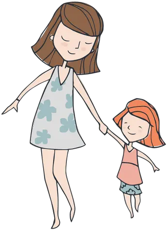  Cartoon Mom Png 2 Image Mom And Child Illustration Mom Png