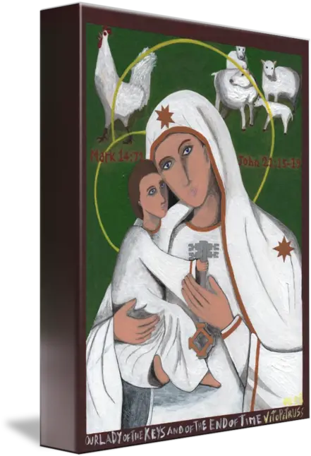  Our Lady Of The Keys And End Times By Vito Petrus Saracino Icon Of Our Lady Of The Keys Png Nativity Scene Icon