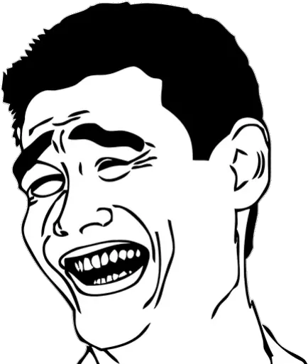  Sticker Maker Troll Face 2 Laughing Man Png Troll Face Png