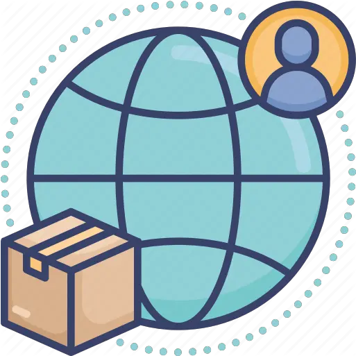  Box Delivery Global International Logistic Package Png Icon