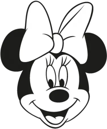  Minnie Mouse Head Clipart Black And White Cara Minnie Mouse Vector Png Minnie Mouse Face Png