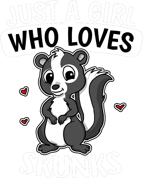  Just A Girl Who Loves Skunks Cute Skunk Costume Carry All Pouch Skunk Costume Png Skunk Icon