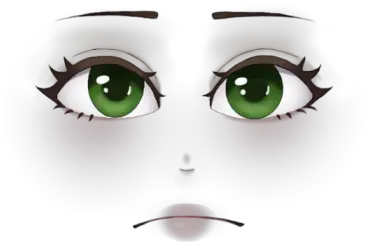  Green Eyes Basics By Zellai Roblox Cartoon Png Green Eyes Png