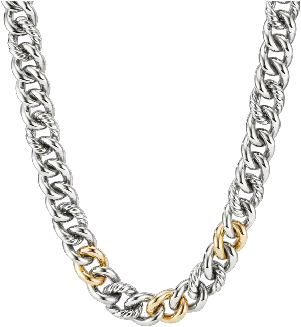  Curb Chain Necklace With 14k Yellow Gold 19 Silver Curb Necklace Png Gucci Icon Ring In Yellow Gold