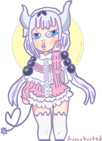  I Love Dragon Maid Cartoon Png Kanna Png