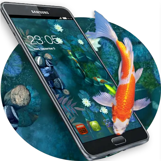  Koi Pond Lucky Fish Theme Japanese Style Apk Download From Png Icon