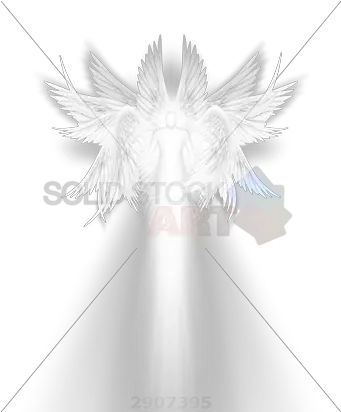  Stock Photo Of Vector Black And White Drawing Multi Winged Angel Seraphim Angel Png Wings Vector Png