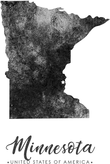  Minnesota State Map Art Grunge Silhouette Shower Curtain State Minnesota Black And White Png Grunge Icon Set