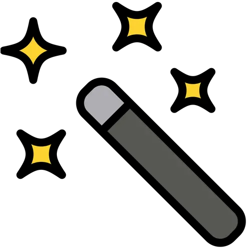  Magic Wand Tool Icon Of Colored Outline Dot Png Magic Wand Tool Icon