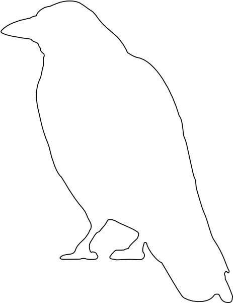  Download Small Raven Outline Full Size Png Image Pngkit White Raven Silhouette Transparent Raven Silhouette Png