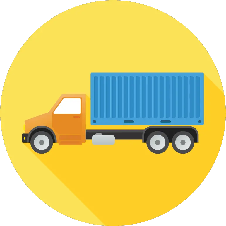  Flat Truck Icon Truck Round Icon Png Transparent Cartoon Truck Flat Design Png Truck Icon Png