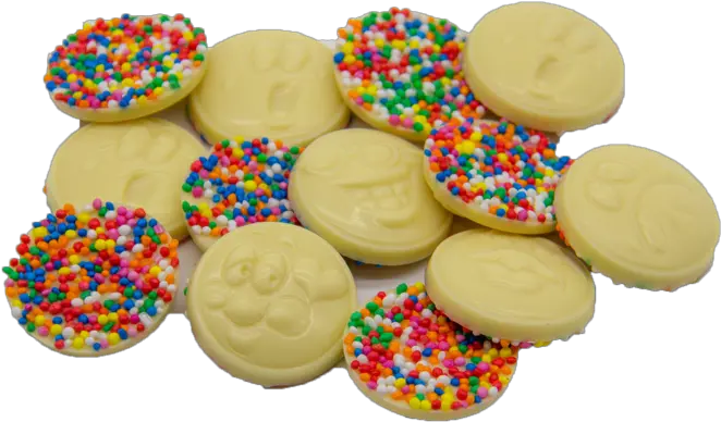  White Chocolate Emoji Freckles 140g U2014 Coco88 Patisserie Buttercream Png Freckles Png