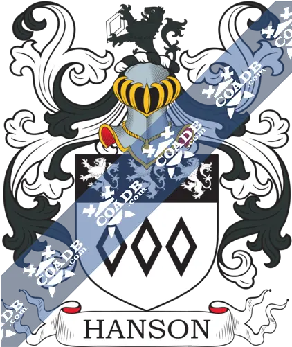  Hanson Family Crest Coat Of Arms And Name History Holcomb Coat Of Arms Png Chris Hansen Png