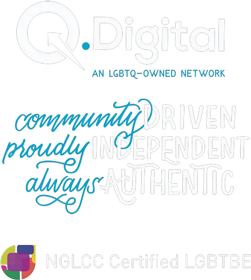  Qdigital An Lgbtq Owned Network Qdigital Rte Digital Png Q Png