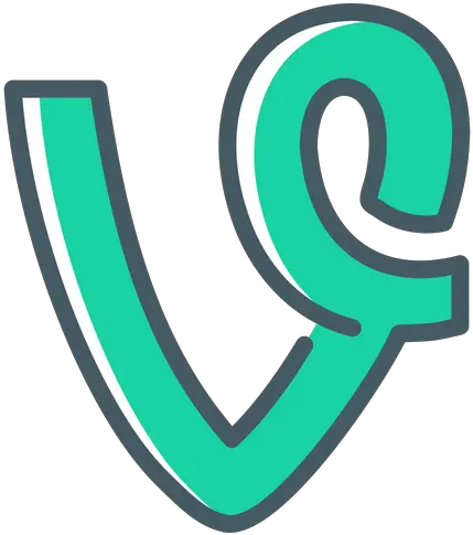  Vine Logo Icon Of Colored Outline Style Vine Logo Png Vine Logo Png