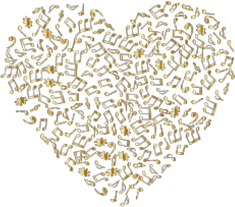  Download Gold Heart Png Clip Arts Gold Music Notes Gold Glitter Heart Transparent Background Musical Notes Transparent Background