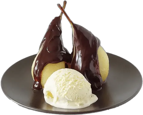  Poire Belle Hélène Transparent Png Profiteroles Png Belle Png