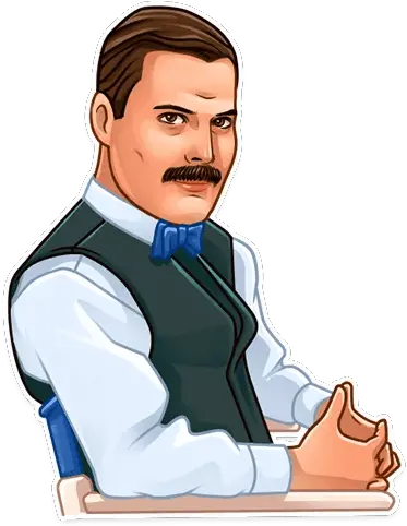  Freddie Mercury Freddie Mercury Stickers Telegram Png Freddie Mercury Png