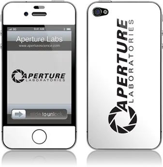  Portal Gelaskin Iphone 4 Aperture Logo Eclubstore Aperture Science Png Aperture Science Logo Transparent