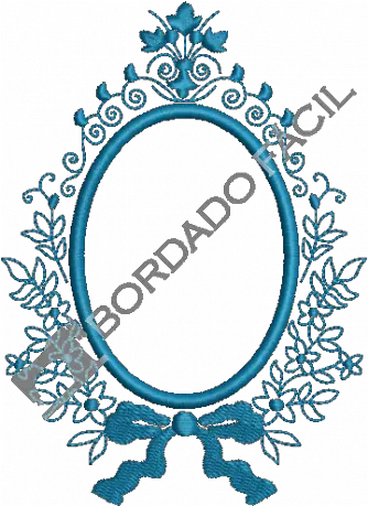  Moldura Arabescos Floral Bordado Fácil Moldura Oval Arabesco Azul Png Arabescos Png