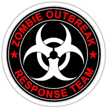  Walking Zombie Response Team Logo Walkers Deadu0027 Sticker By Emblem Png The Walking Dead Logo Png