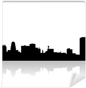  Wall Mural Buffalo City Skyline Vector Pixersus Buffalo Skyline Vector Png Skyline Icon