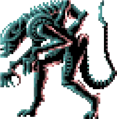  Pin Alien 8 Bits Gif Png Xenomorph Png