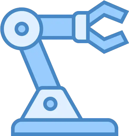  Robot Icon In Blue Ui Style Robotic Arm Vector Png Cyborg Icon