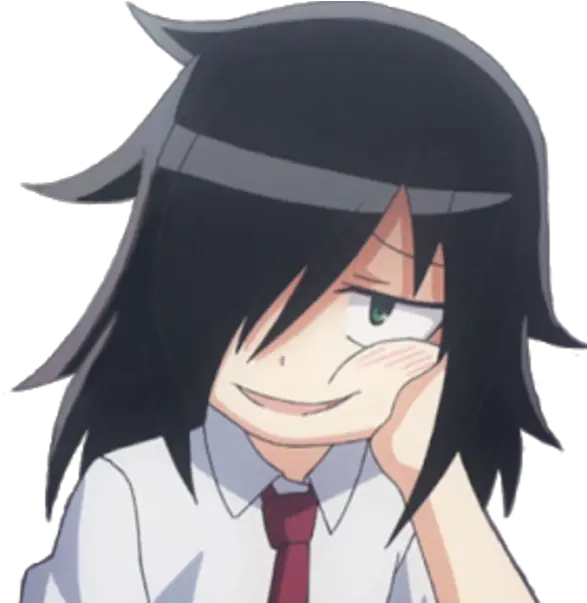  Download Image Anime Girl Smug Transparent Png Anime Face Transparent