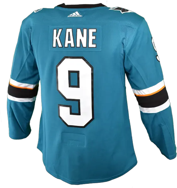  Sharks Authentic Player Jersey Pro Letters Teal Kane San Jose Sharks Png Kane Png