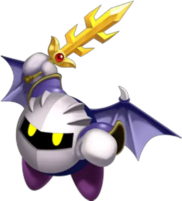  Kirby Meta Knight Ready To Strike Sword Meta Knight De Kirby Png Meta Knight Png