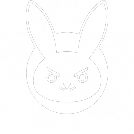  Ow Dva Bunny Blanco D Va Bunny Logo Png Dva Rabbit Icon