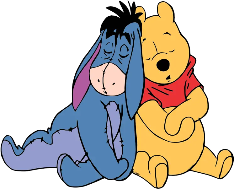  Winnie The Pooh And Eeyore Clip Art Disney Galore Winnie The Pooh Eeyore Sleep Png Eeyore Transparent