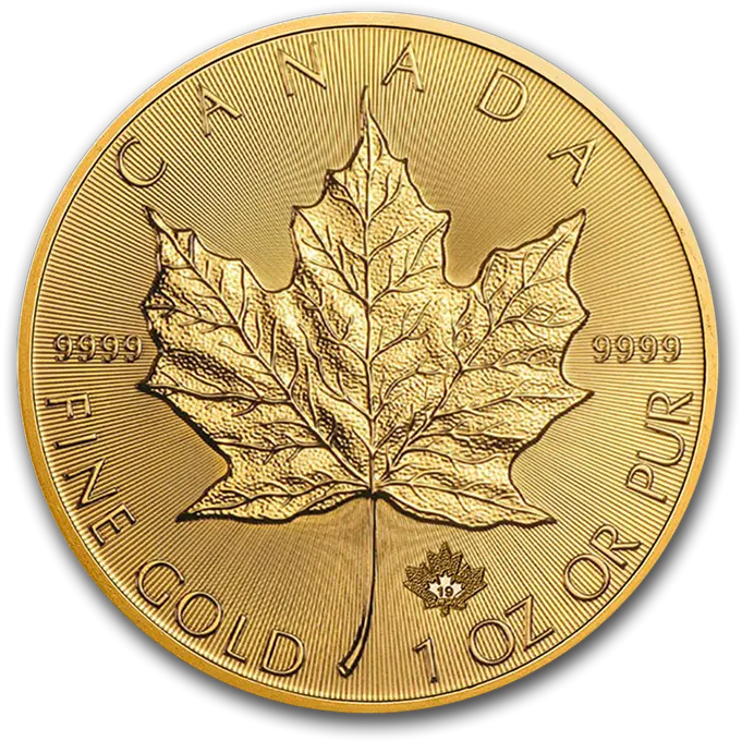  2019 1 Oz Zota Moneta 1 Uncja Png Canadian Leaf Png