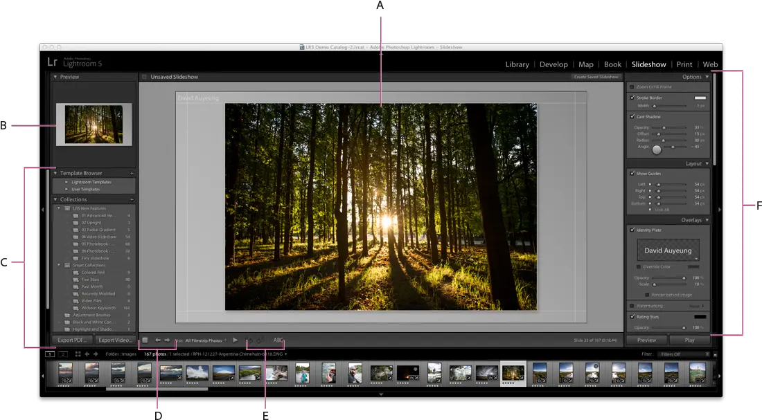  How To Create Slideshows In Lightroom Classic Lightroom Rate Image In Slideshow Png Slide Show View Icon