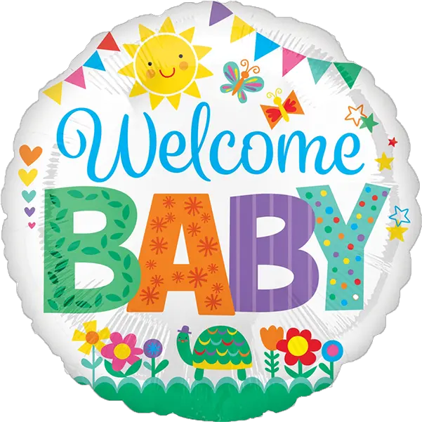  Download Welcome Baby Icon Balloon Png Zlate Balony Welcome Home Boy Welcome Icon Png