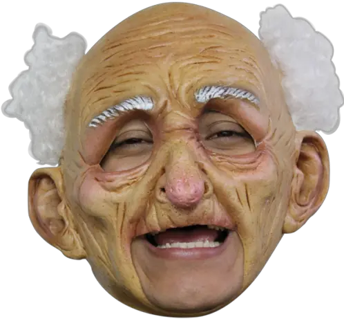  Deluxe Old Man Chin Strap Horror Mask Old Man Halloween Mask Png Old Man Png