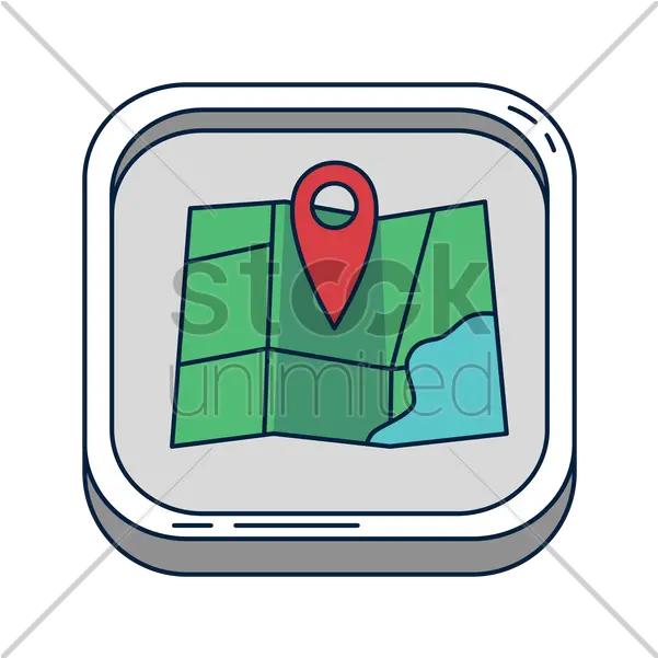  Paper Map With Pointer Icon Vector Vertical Png Google Maps Pointer Icon