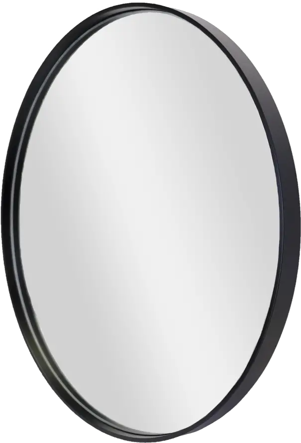  Deep Frame Round Mirror Black Round Mirror South Africa Png Mirror Frame Png