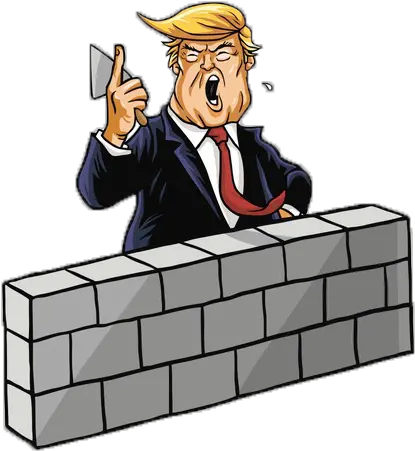  The Future Of Immigration Law Trump Wall Clip Art Png Trump Wall Transparent