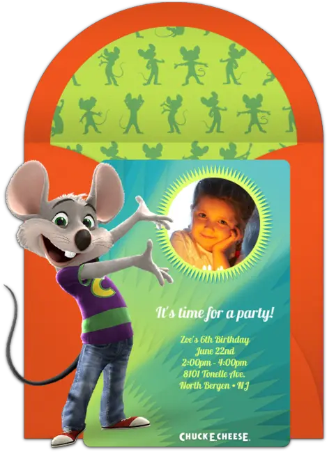  Free Chuck E Cheese Spotlight Online Invitation Chuck E Cheese Invitations Png Chuck E Cheese Png