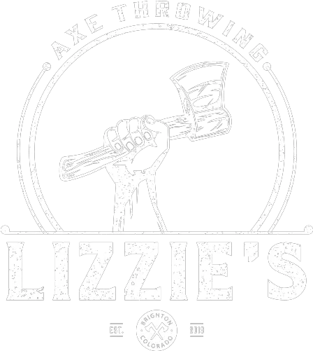  Lizzieu0027s Axe Throwing Sky Logo White Png Axe Png