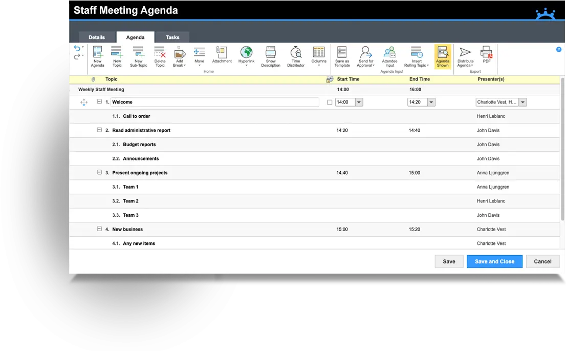  Meeting Management Software Meetingbooster Horizontal Png Staff Meeting Icon