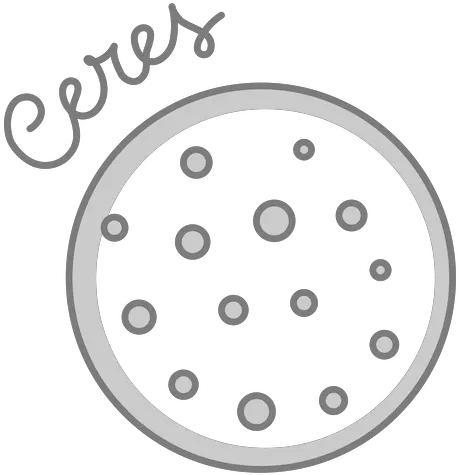  Ceres Simple Solar System Dwarf Planet Transparent Png Girl Skull And Crossbones Uranus Transparent Background