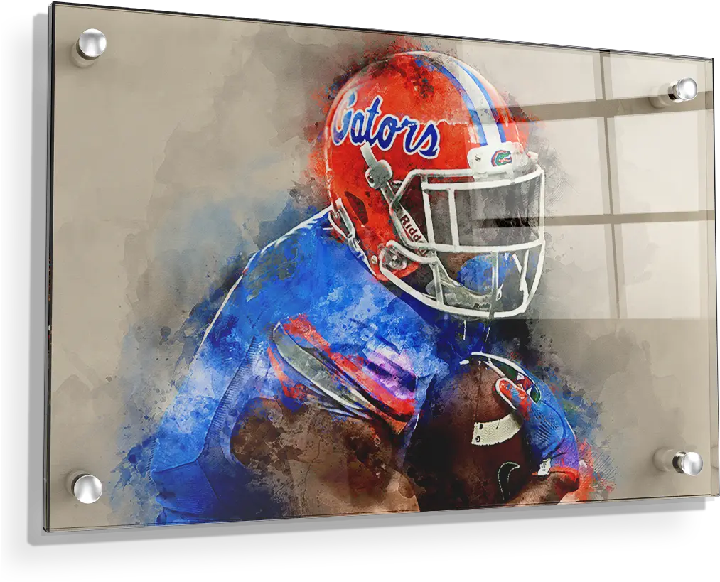  Florida Gators Gator Watercolor Revolution Helmets Png Uf Icon