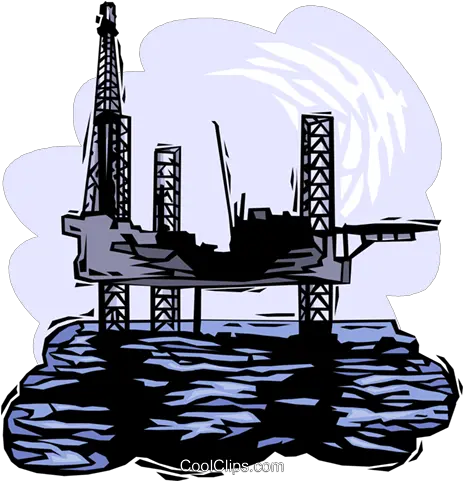  Oil Drilling Platform Royalty Free Vector Clip Art Schlosspark Herrenchiemsee Png Oil Rig Png