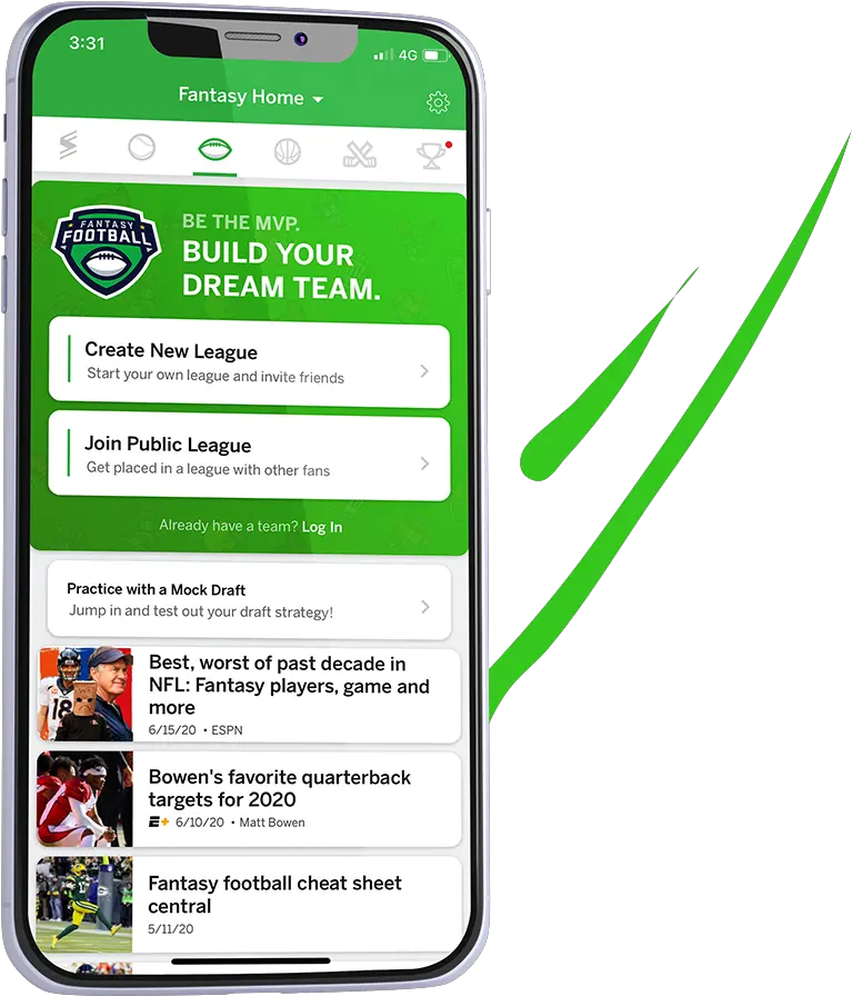  App Of The Week Espn Fantasy Sports For Top Fans Espn Fantasy Football Png Espn App Icon