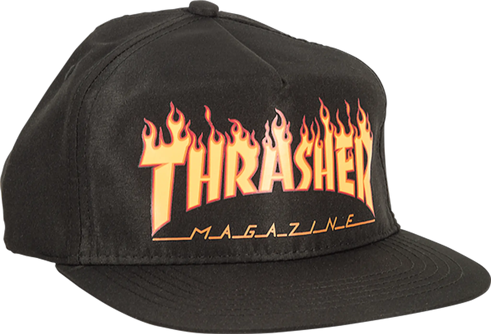  Thrasher Flames Logo Snapback Hat Png